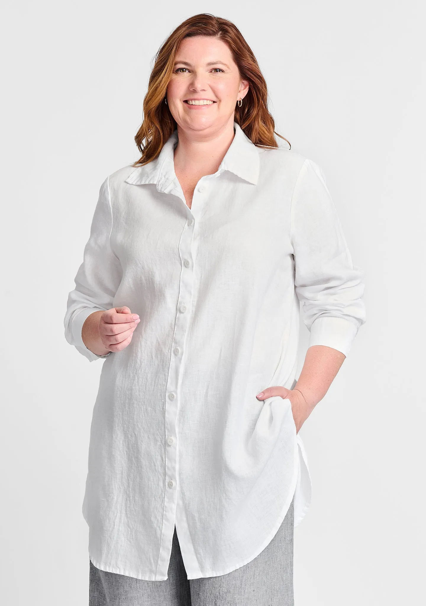 Afternoon Cover - Linen Button Down Shirt - FINAL SALE