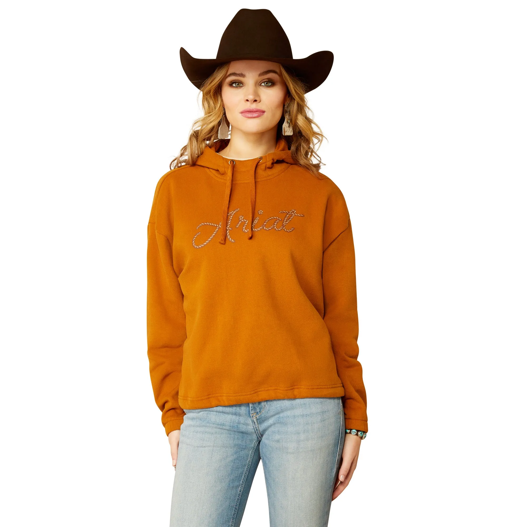 Ariat Ladies Essential Roasted Pecan Logo Hoodie 10052466