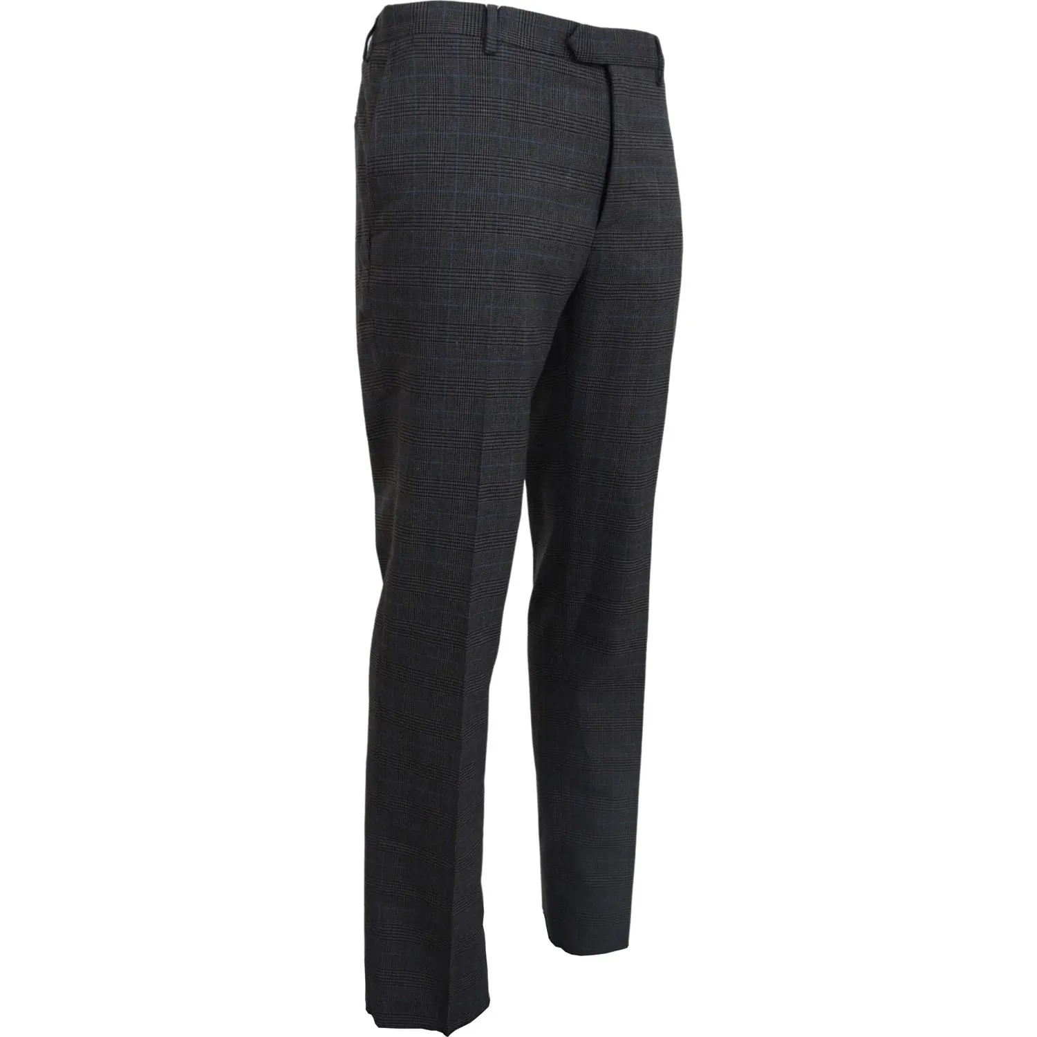 BENCIVENGA Elegant Checkered Wool Dress Pants for Men