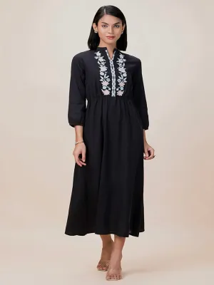 Black Pattern Dress