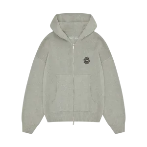 Broken Planet Sun Logo Knit Zip Up Hoodie