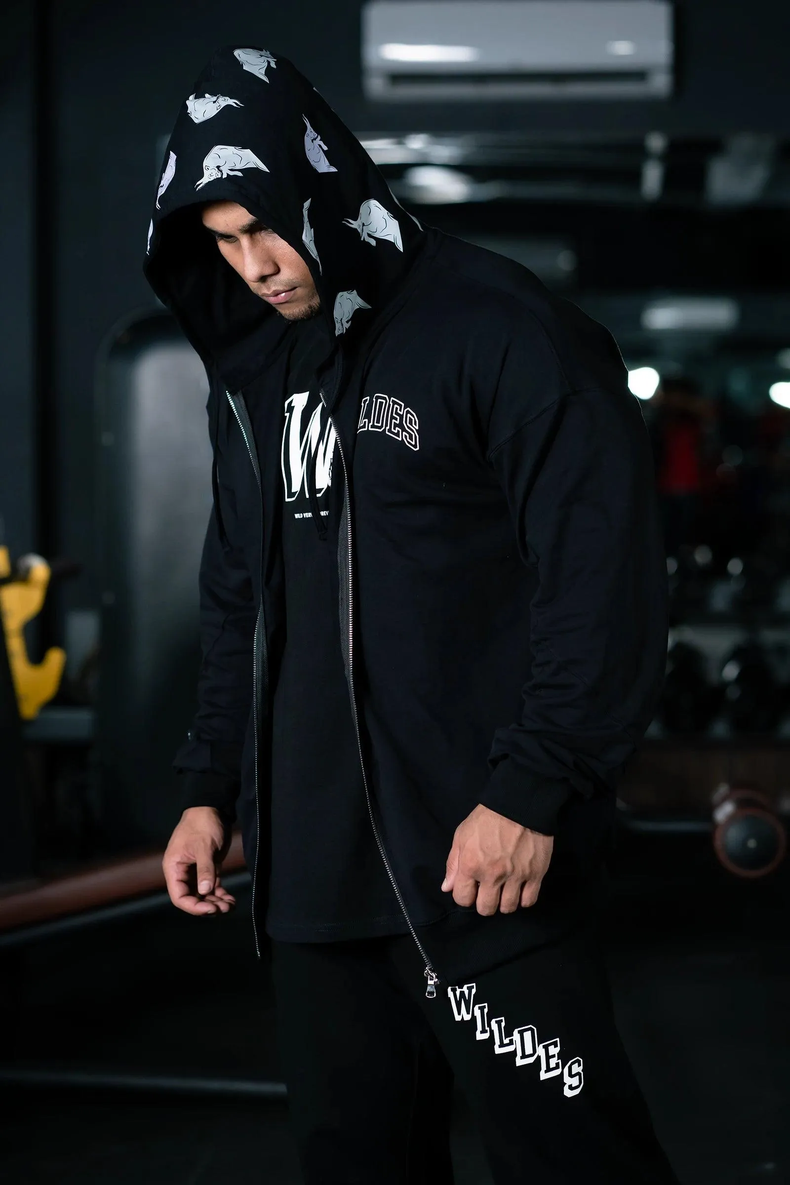 BULLFORCE ZIP HOODIE (BLACK)