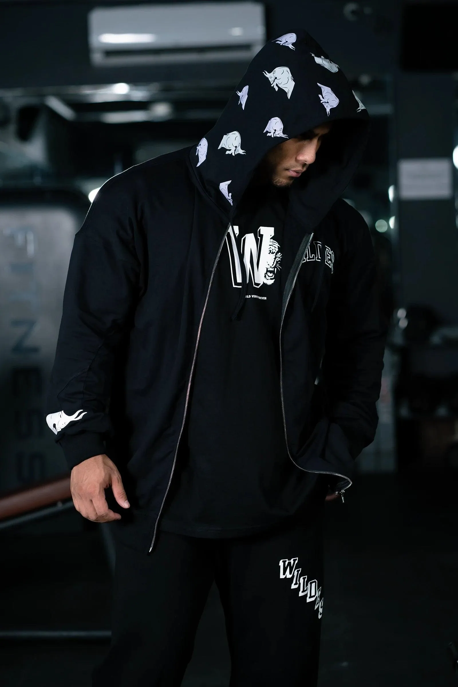 BULLFORCE ZIP HOODIE (BLACK)