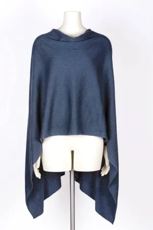 Cashmere Poncho Denim