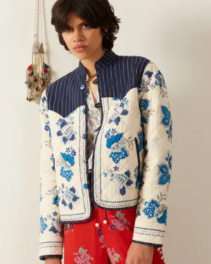 Claude Blue China Panel Jacket