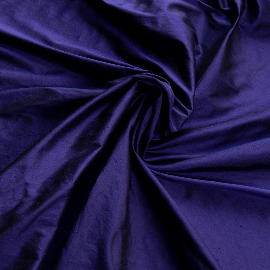 Deep Purple Pure Silk Dupion