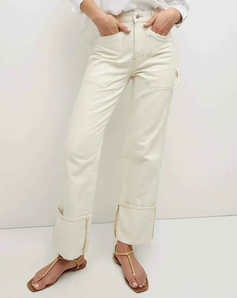 Dylan Cuffed Straight-Leg Jean