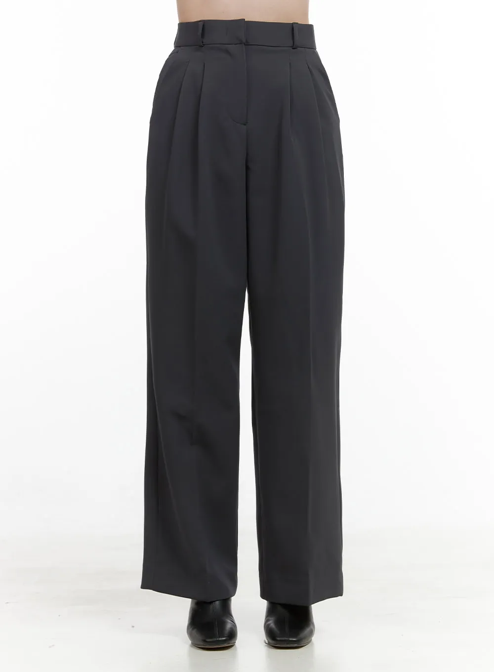 Elegant Waistband Wide Leg Pants OS411