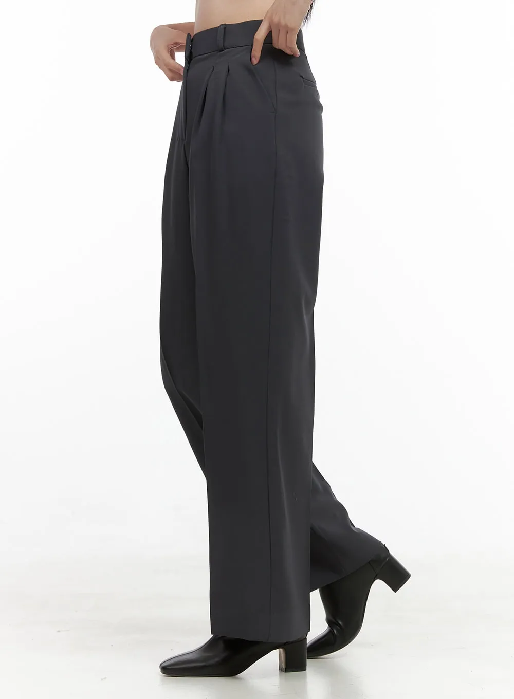 Elegant Waistband Wide Leg Pants OS411