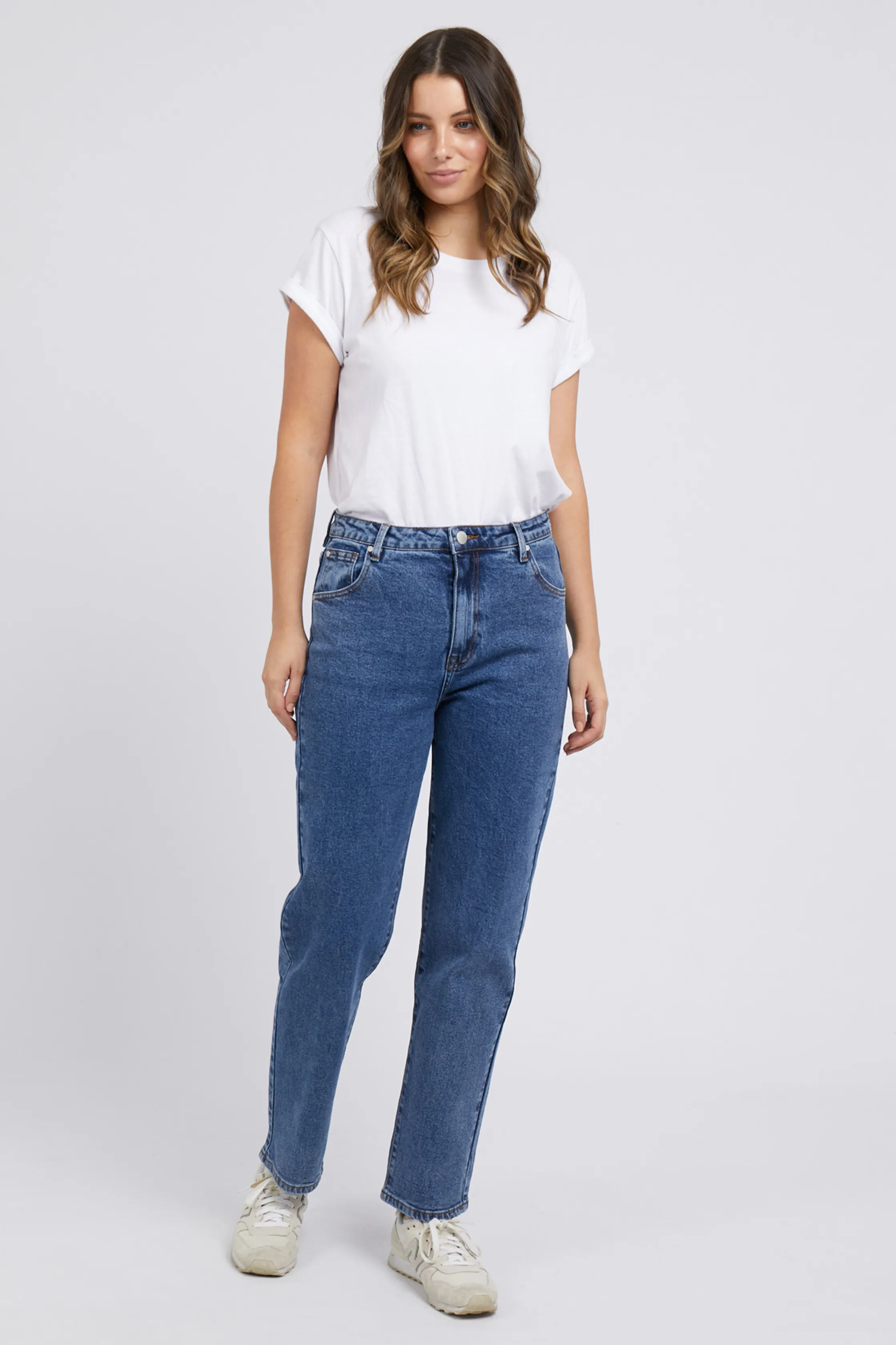 ENMORE WIDE LEG JEAN- Blue