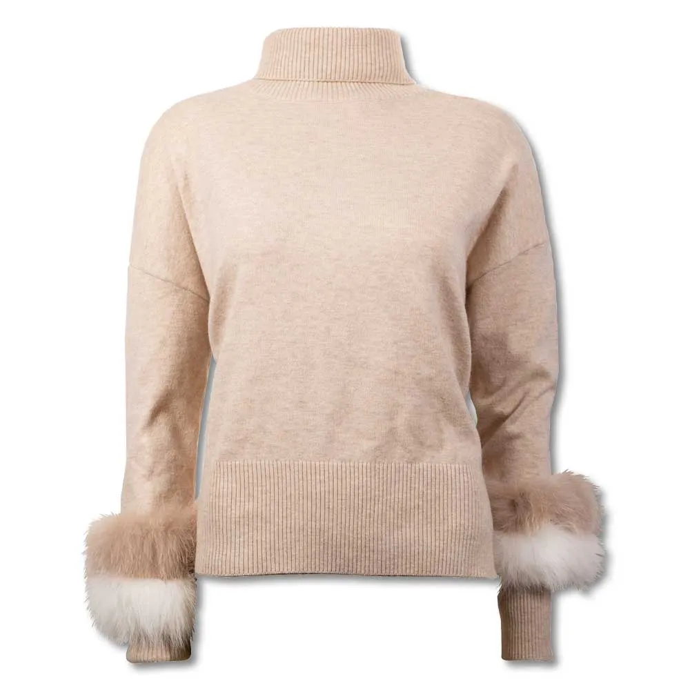 Fur Cuff Sweater