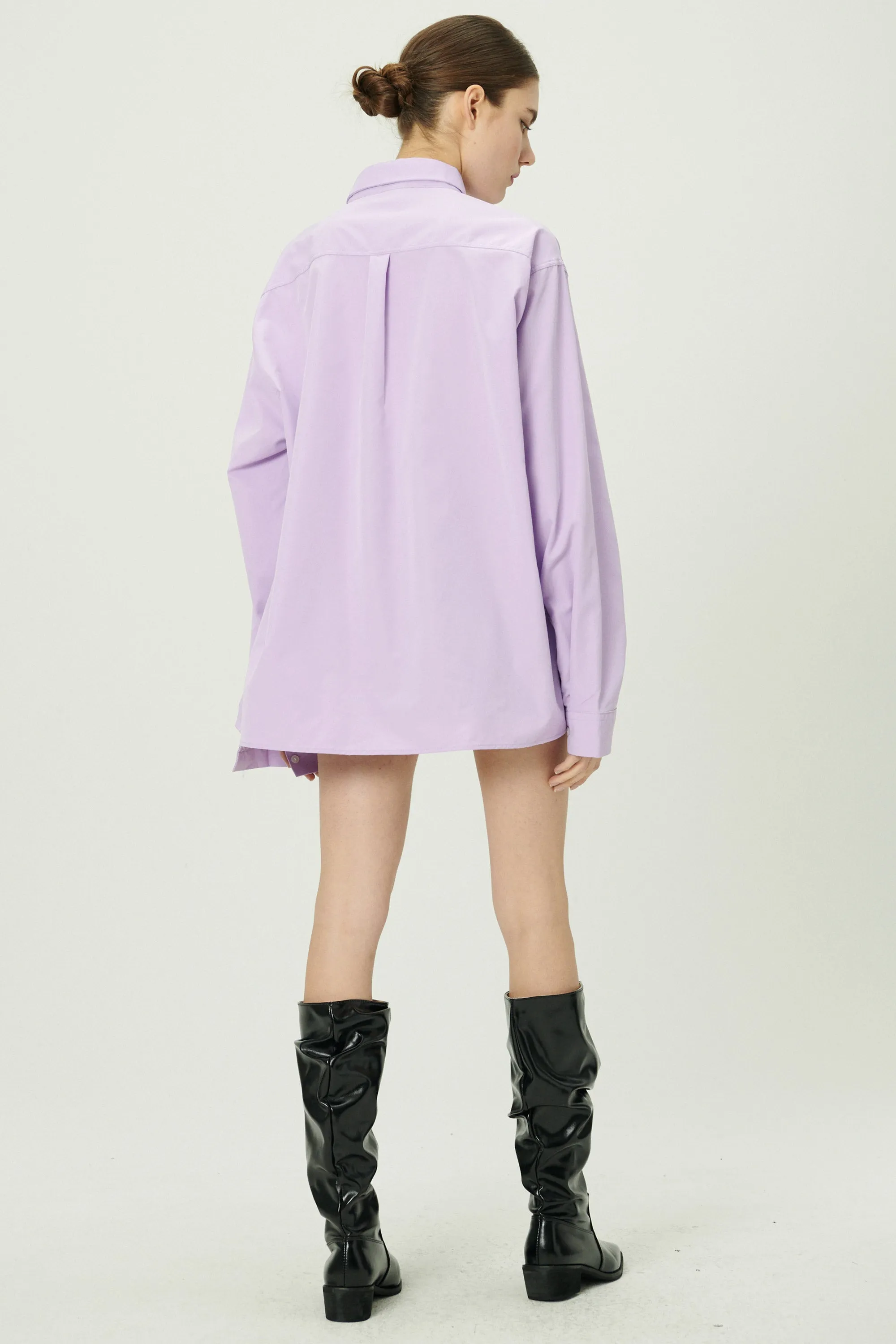 Hayden Pocket Front Boyfriend Shirt