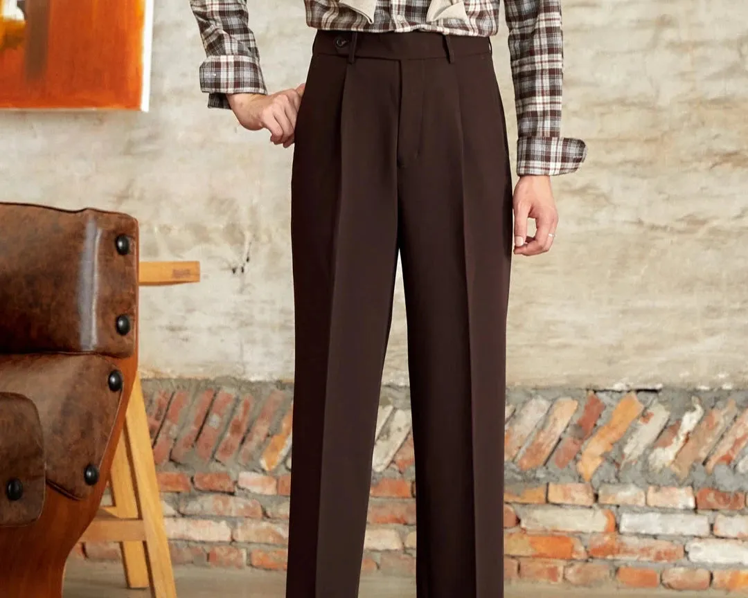 Italian straight style elegant pants