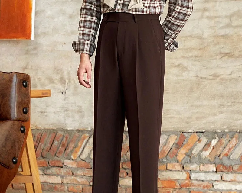 Italian straight style elegant pants