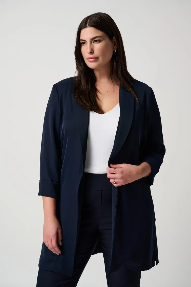 Joseph Ribkoff Classic Long Blazer - Midnight