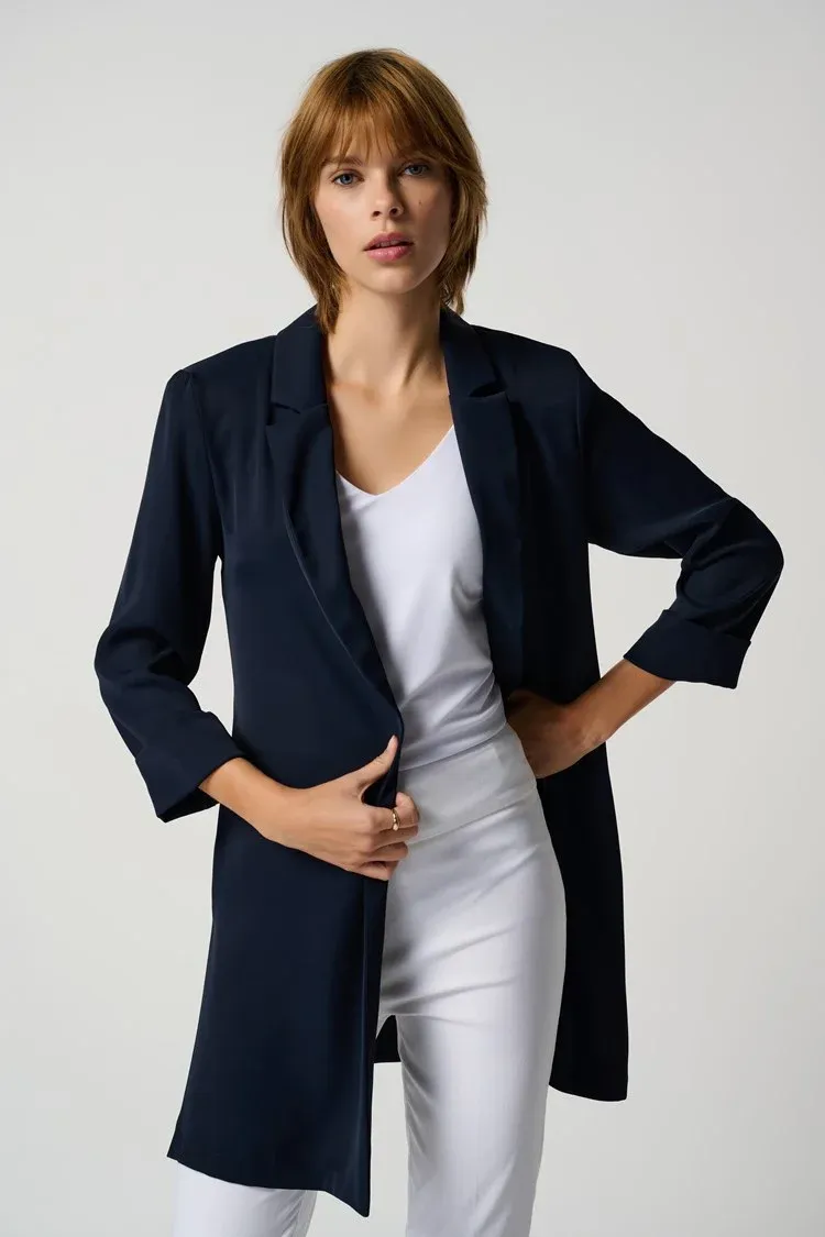 Joseph Ribkoff Classic Long Blazer - Midnight