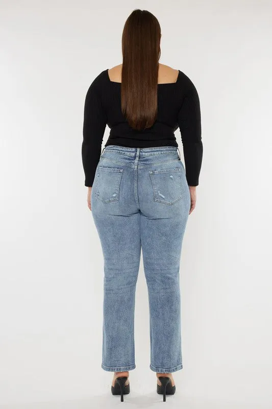 Kancan Plus High Rise Slim Straight Jeans