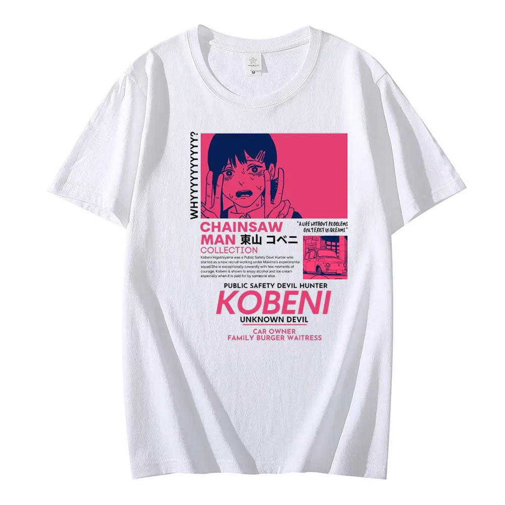 Kobeni T Shirt Chainsaw Man (Colors Available)