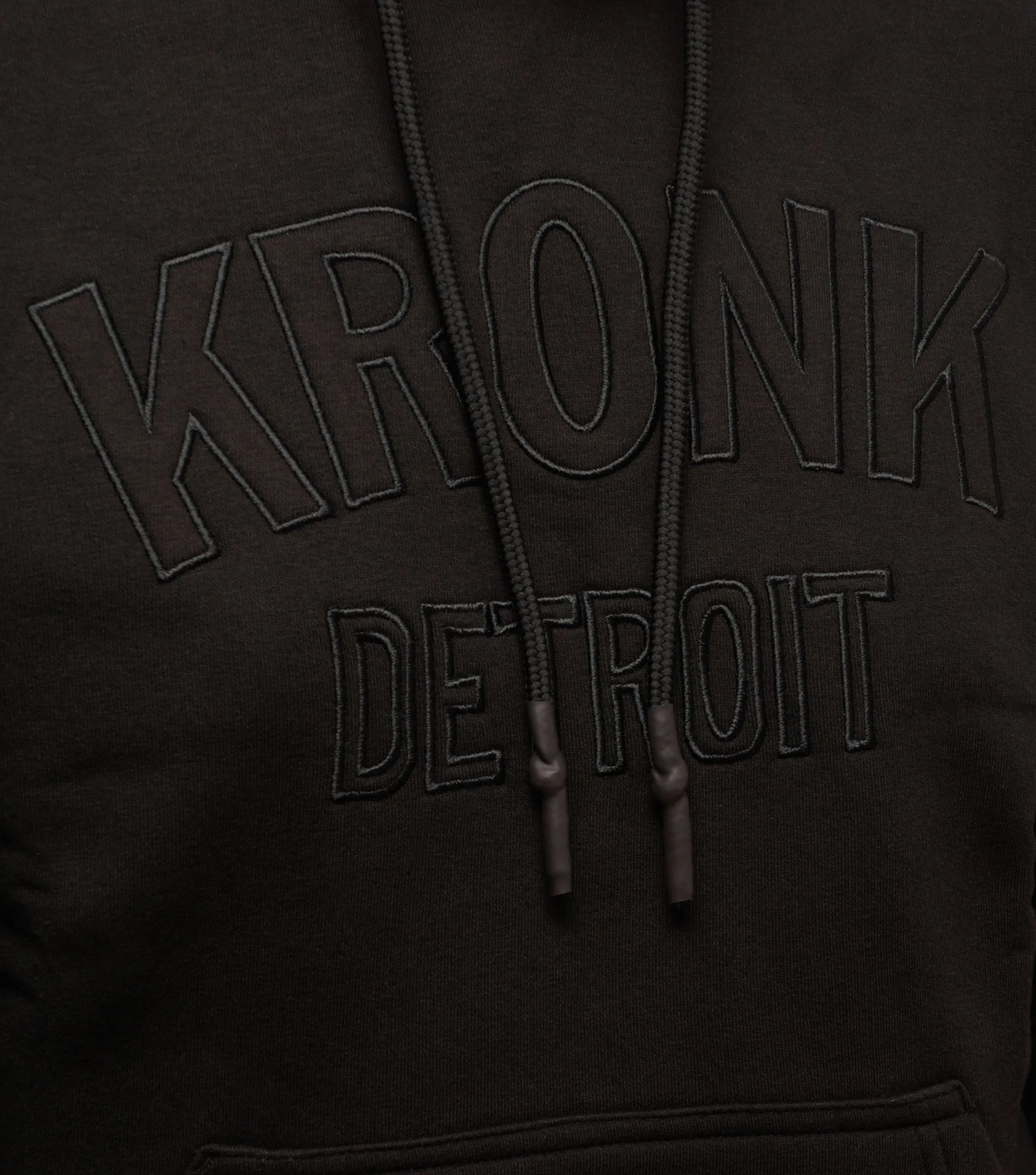 KRONK Detroit Stealth Hoodie Regular Fit Black