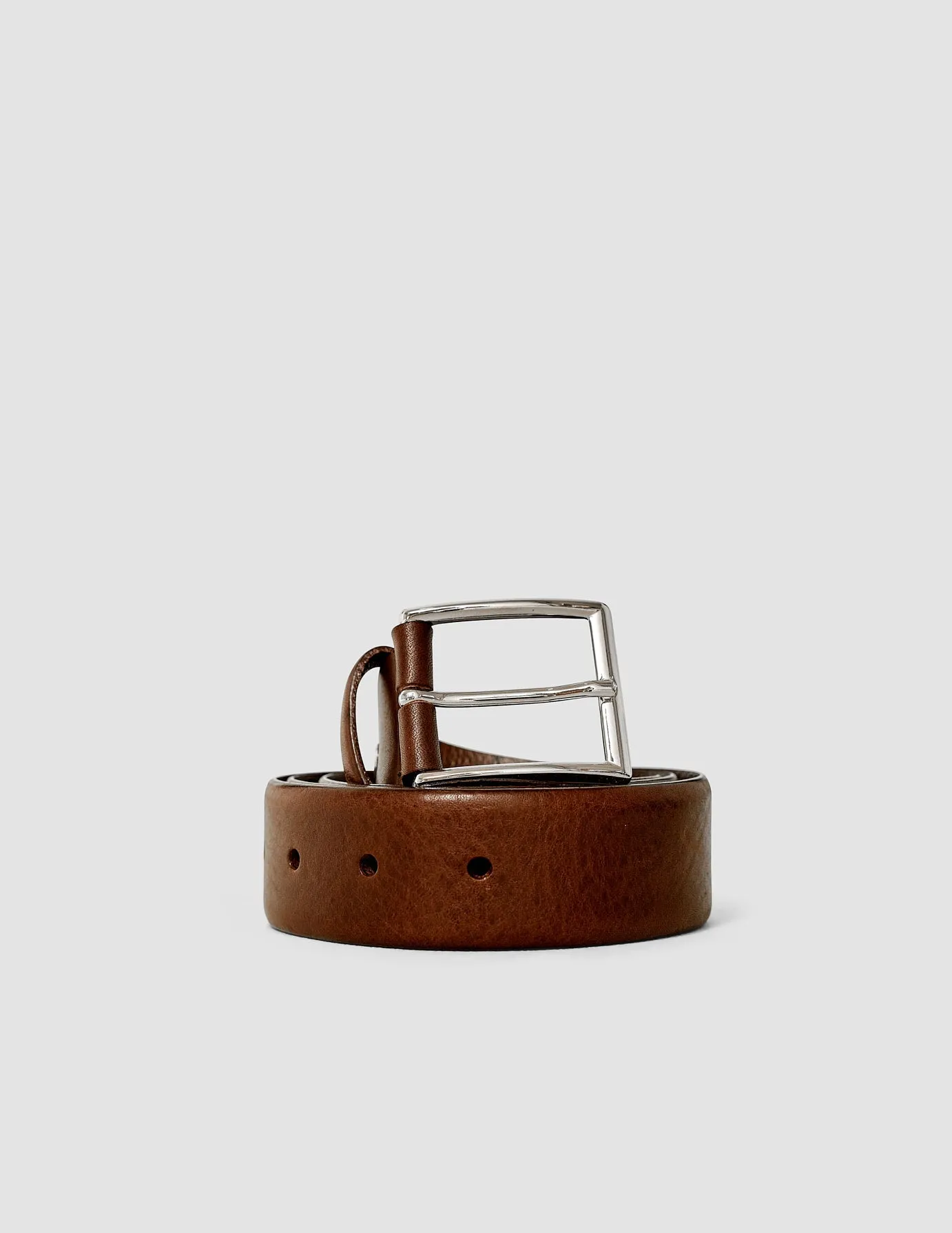 Leather Belt Dark Brown