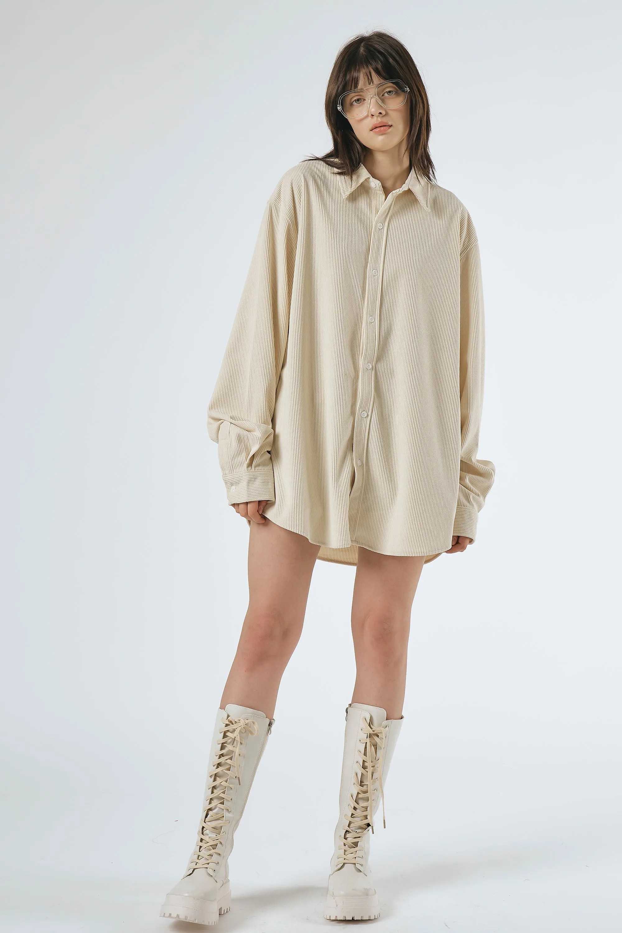 Linda Oversized Corduroy Shirt