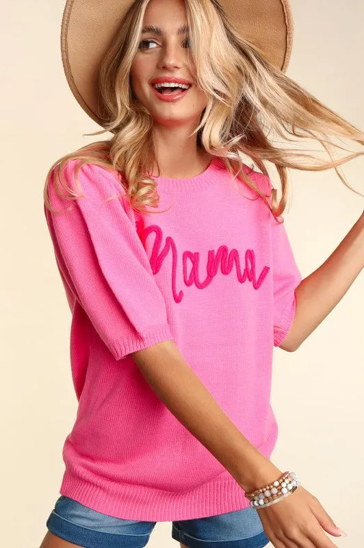 Mama Pop Letters Sweater