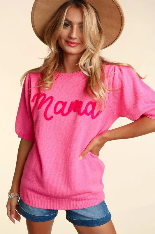 Mama Pop Letters Sweater