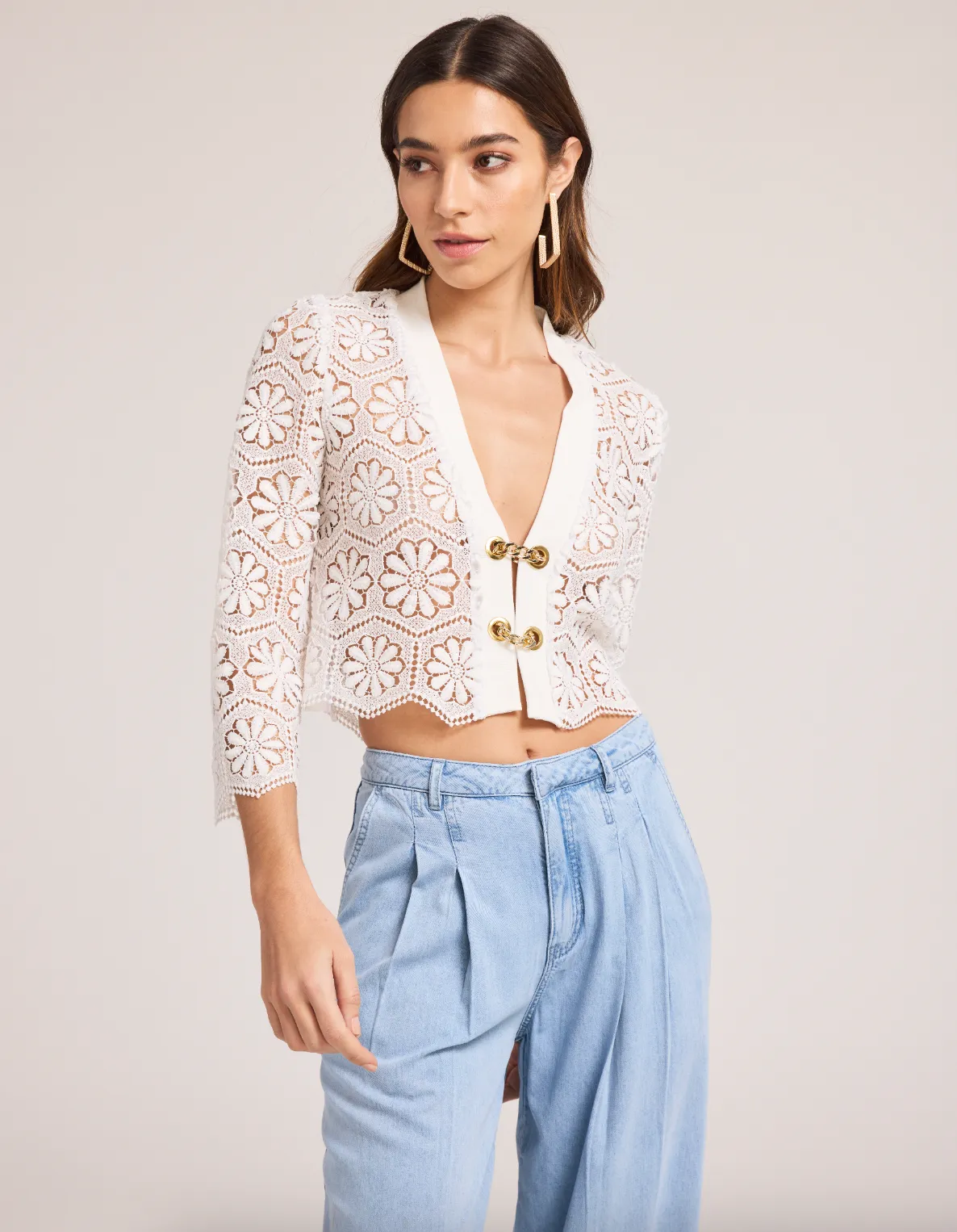 Noella Lace Top - White