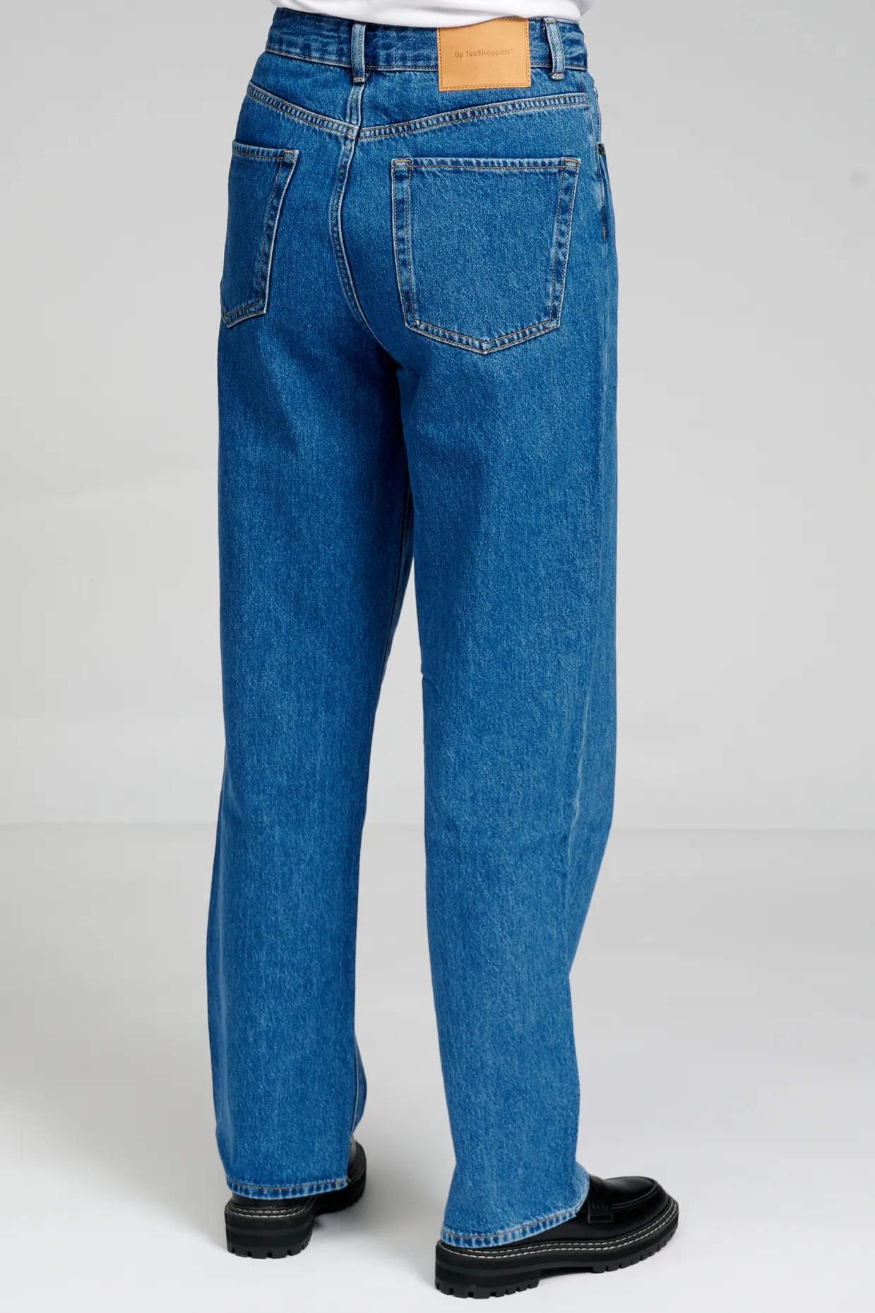 Performance Loose Jeans - Medium Blue Denim