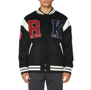 Robe Giovani Solo Varsity Jacket - Jet Black