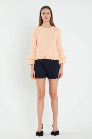 Ruffle Detail Sweater