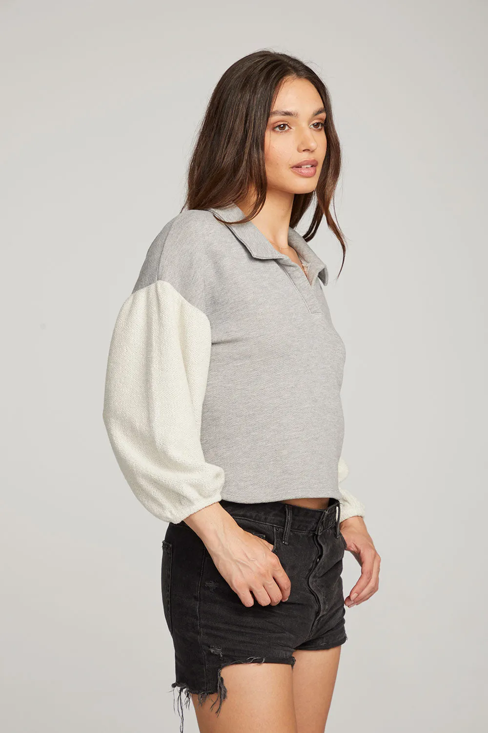 Saratoga Heather Grey Pullover