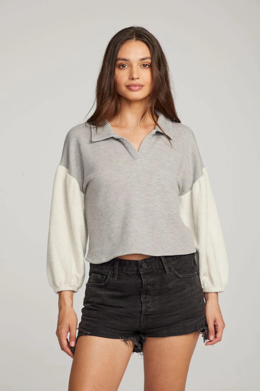 Saratoga Heather Grey Pullover