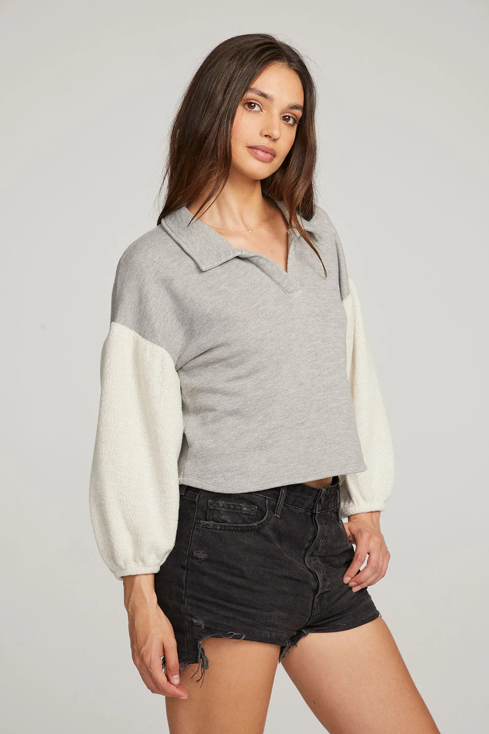 Saratoga Heather Grey Pullover