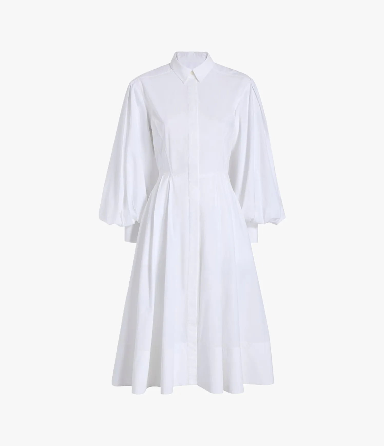 Seamed Waist Shirt Dress