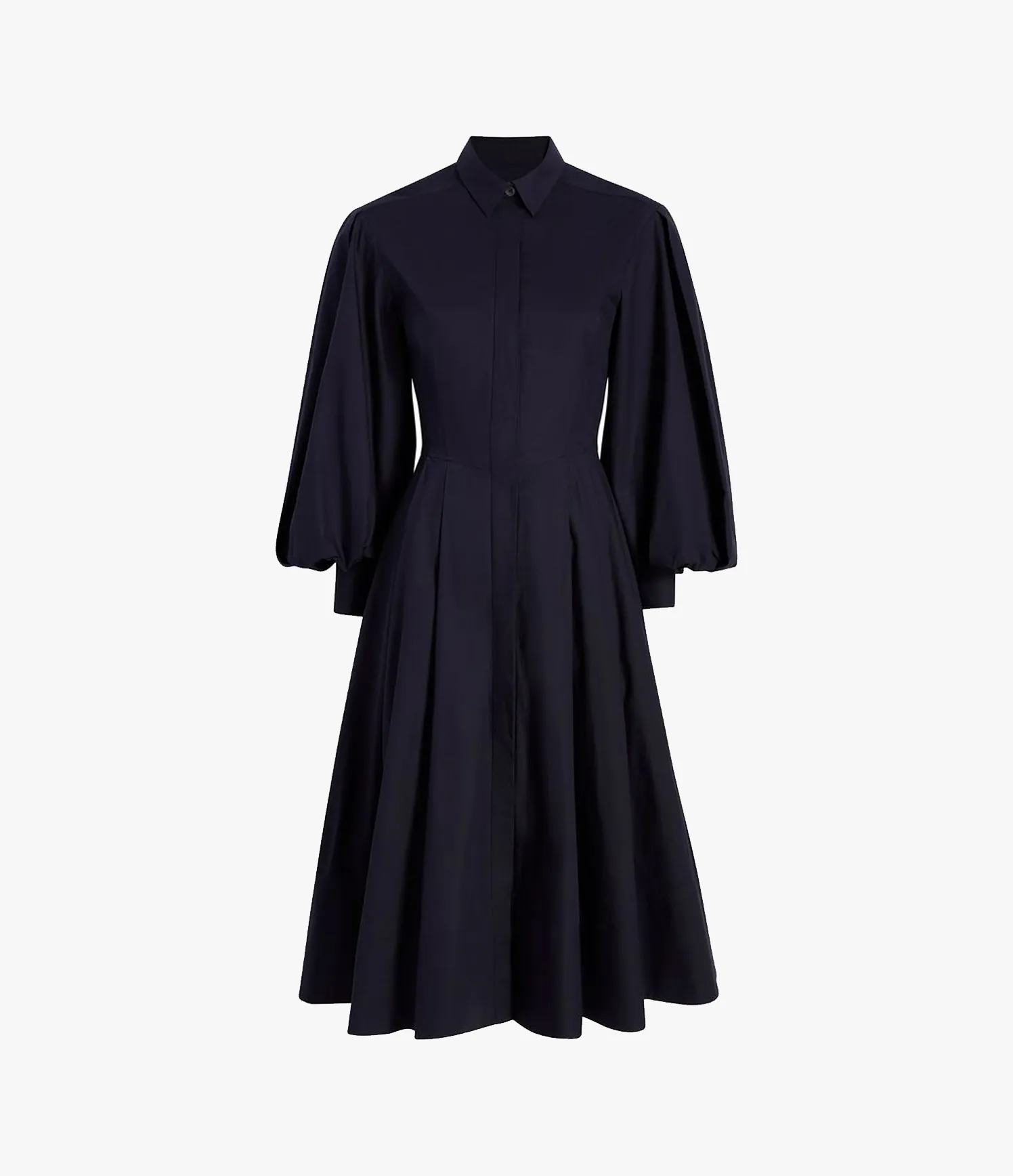 Seamed Waist Shirt Dress