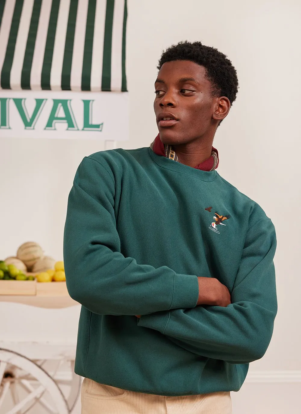 Swooping Eagle Sweatshirt | Champion and Percival | Forest