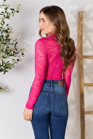 Versatile Round Neck Long Sleeve Bodysuit