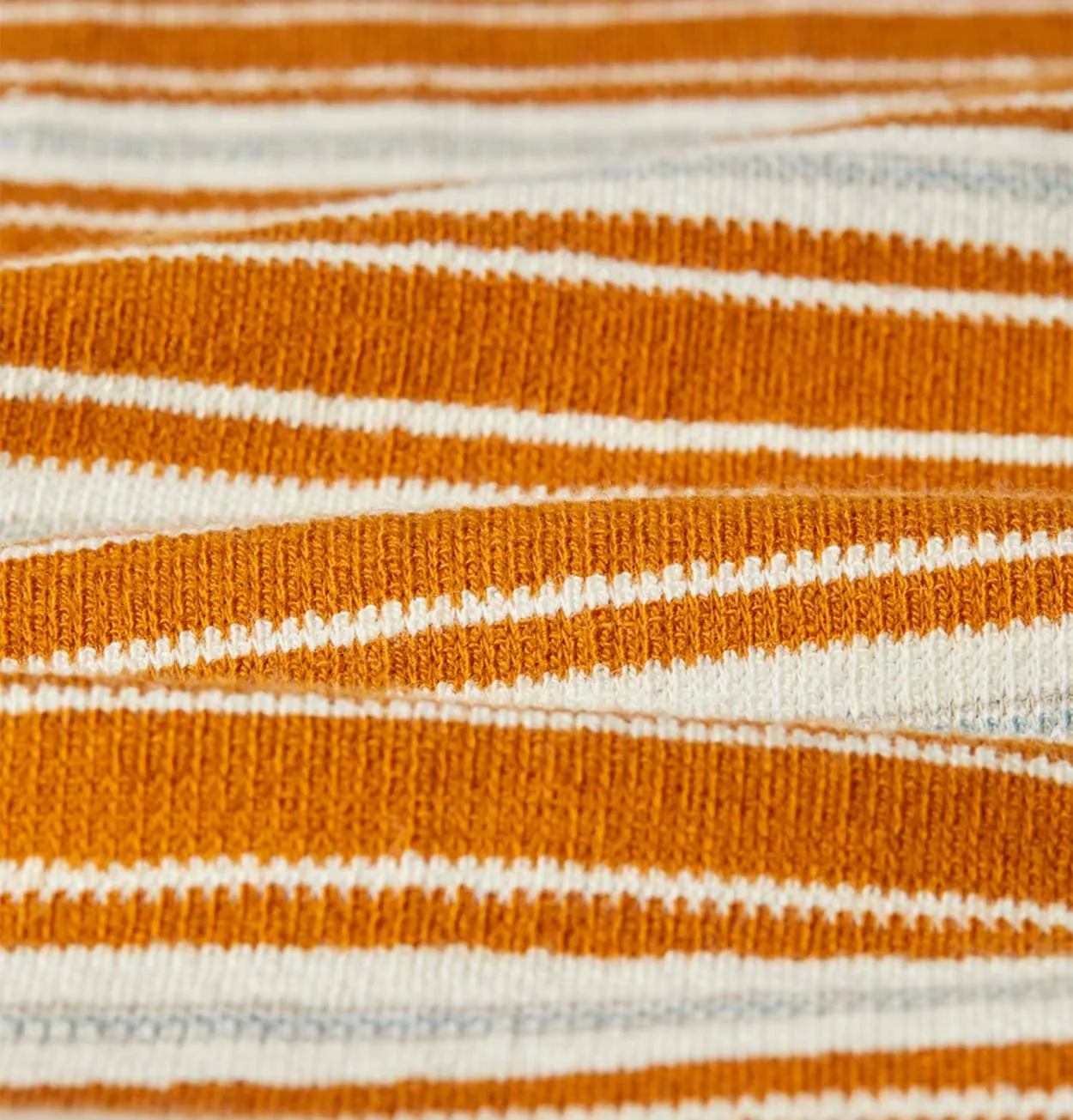 Wax London Dean T-Shirt in Orange Trail Stripe