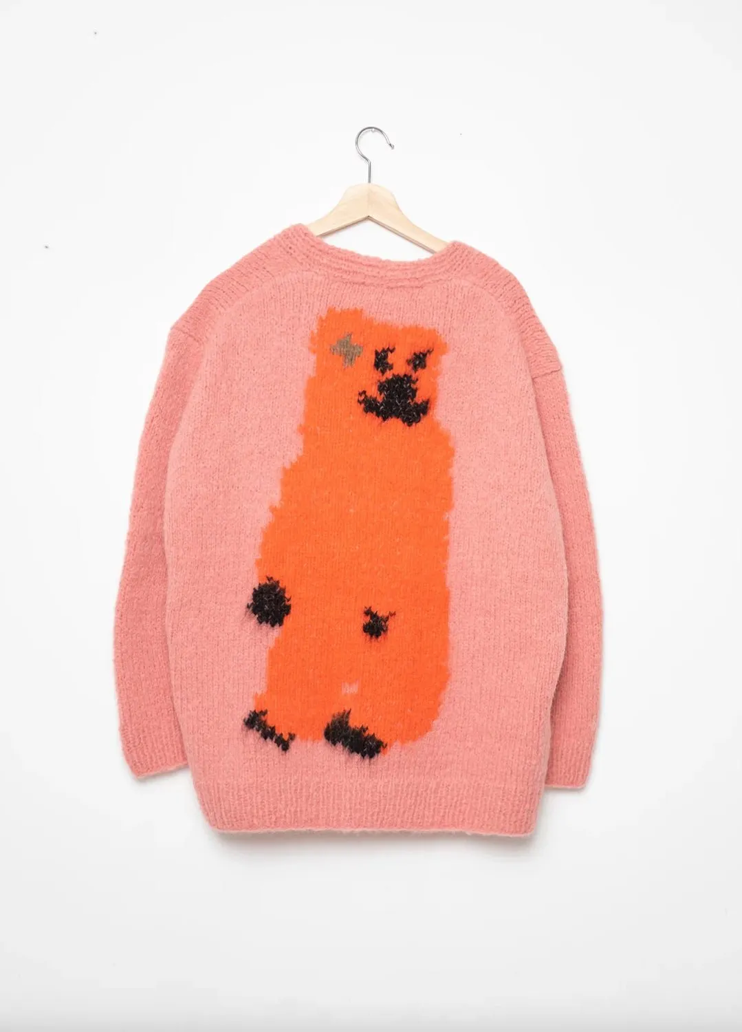 W.I.L.D. A.N.I.M.A.L.S. - Whale, Bear Cardigan in Pink